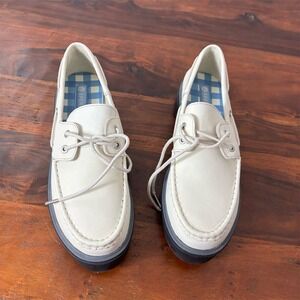 Sperry Women's Bayside Boat Shoes White Size 11 Casual Platform‎